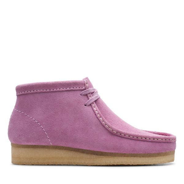 Clarks Womens Wallabee Boot Ankle Boots Lavender | USA-1025793